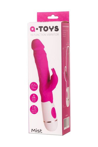 Розовый вибратор A-Toys Mist - 25,4 см. фото 5