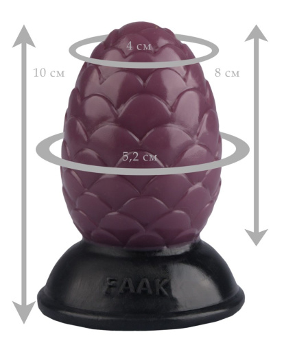 Коричневая анальная втулка-шишка - 10 см. фото 2