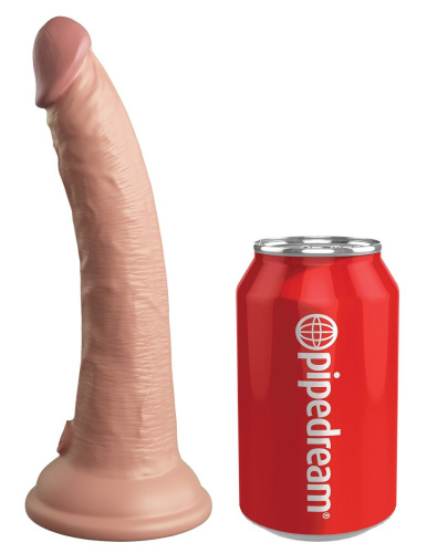 Телесный фаллоимитатор 7  Silicone Dual Density Cock - 21 см. фото 3