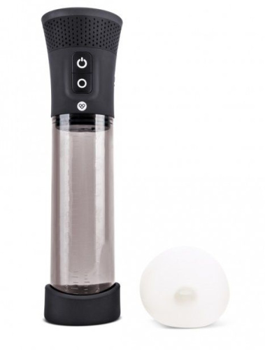 Черная автоматическая вакуумная помпа Pink Vibe с 2 уплотнительными кольцами Черная автоматическая вакуумная помпа Pink Vibe с 2 уплотнительными кольцами