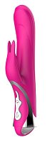 Ярко-розовый вибратор-кролик Missile Rabit - 23,5 см.