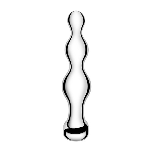 Стальной анальный фаллоимитатор для простаты Stainless Steel Anal Beads - 13 см. фото 4