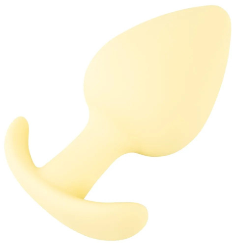 Жёлтая анальная втулка Mini Butt Plug - 6 см. фото 5