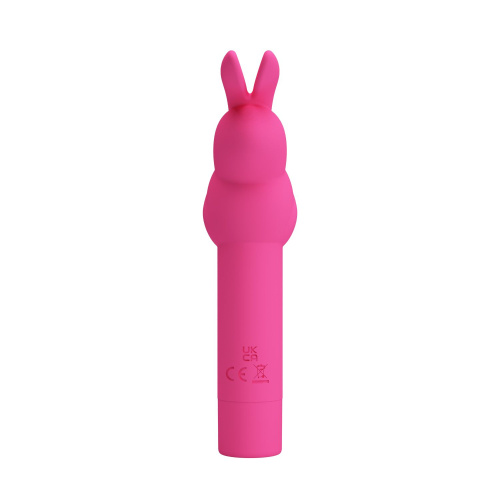 Ярко-розовый вибростимулятор в форме кролика Gerardo фото 2