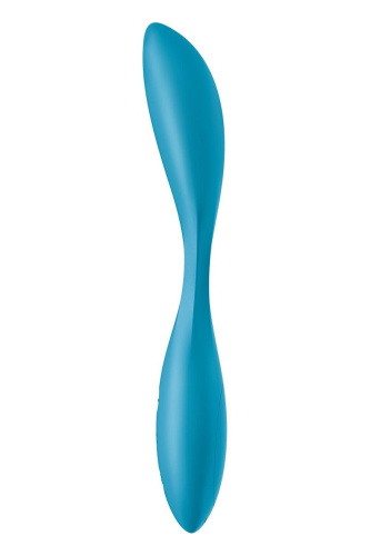 Синий гибкий вибратор Satisfyer G-Spot Flex 1 - 19,5 см. фото 3