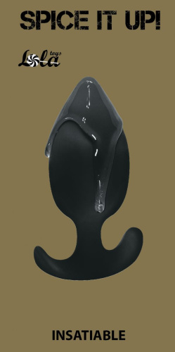 Чёрная анальная пробка Insatiable - 10,5 см. фото 3