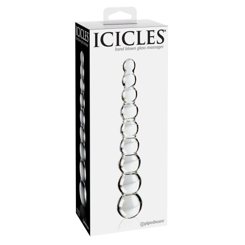 Стеклянная анальная елочка Icicles No.2 - 21,6 см. фото 3