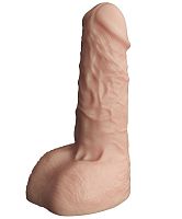 Телесный фаллоудлинитель с мошонкой Cock Next - 17 см.