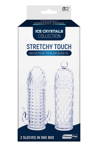 Набор из 2 прозрачных насадок на член Seductive Tickler Sleeves Set фото 2