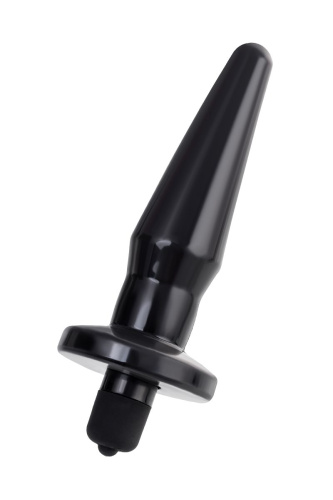 Черная анальная втулка Lacerta с вибрацией - 12,1 см. фото 4