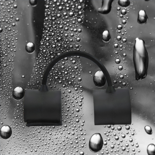 Чёрные силиконовые наручники Silicone Submissions Wrist Cuffs Чёрные силиконовые наручники Silicone Submissions Wrist Cuffs