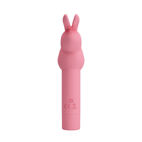 Нежно-розовый вибростимулятор в форме кролика Gerardo фото 2