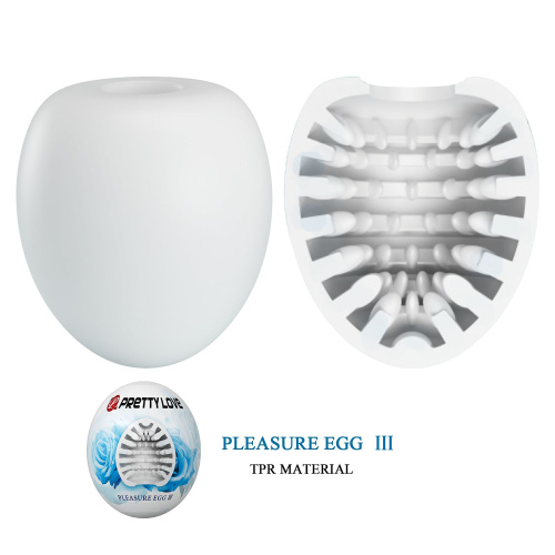 Белый мастурбатор-яйцо Pleasure Egg III фото 2