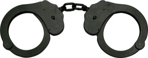 Наручники из темного металла A88B Handcuffs With Chain Наручники из темного металла A88B Handcuffs With Chain
