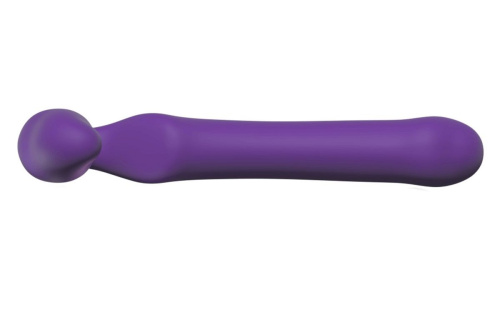 Фиолетовый безремневой страпон Queens L фото 4