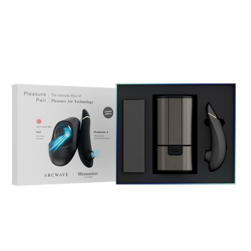 Набор для пар Pleasure Pair: мастурбатор ARCwave Ion и стимулятор Womanizer Premium 2 фото 3