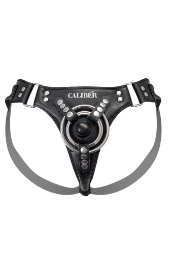 Черные трусики для страпона RealStick CALIBER фото 6