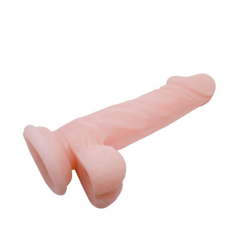 Телесный фаллоимитатор на присоске Super Dildo - 16,5 см. фото 4