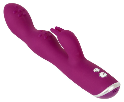 Фиолетовый вибратор A & G-Spot Rabbit Vibrator для стимуляции зон G и A - 23,6 см. фото 2