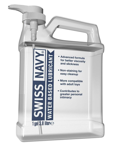 Канистра лубриканта Swiss Navy Water Based Lube на водной основе - 3,8 л. фото 2