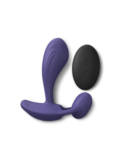 Темно-синий вибромассажер Witty P&G Vibrator with Remote Control фото 5