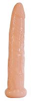Телесный анальный фаллоимитатор-реалистик - 17,5 см.