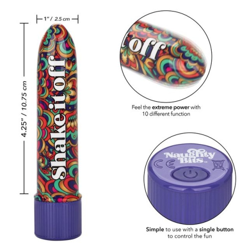 Мини-вибратор Shake It Off Powerful Mini Vibrator - 12,75 см. фото 3