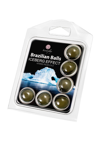 Набор из 6 шариков с массажным маслом Brazilian Balls с ледяным эффектом фото 3