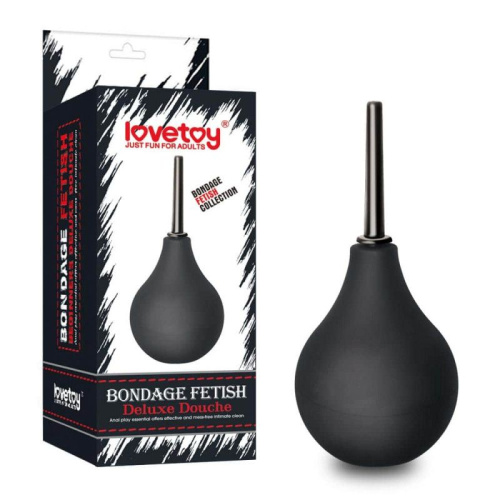 Черный интимный душ-спринцовка Bondage Fetish Deluxe Douche фото 2