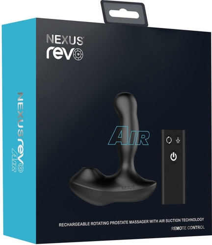 Черный вибратор-ротатор для стимуляции простаты Nexus Revo Air фото 4