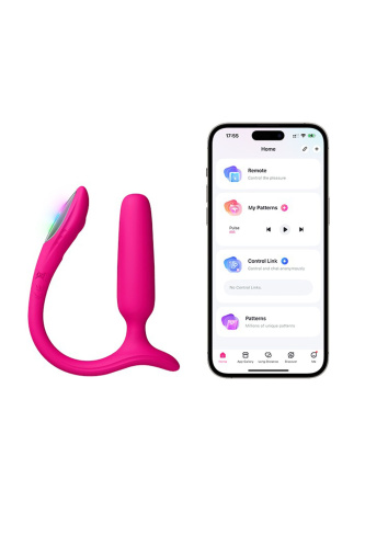 Розовый анальный вибратор с клиторальной стимуляцией Lush Anal фото 2