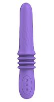 Фиолетовый вибратор Susie с возвратно-поступательными движениями - 25,2 см.