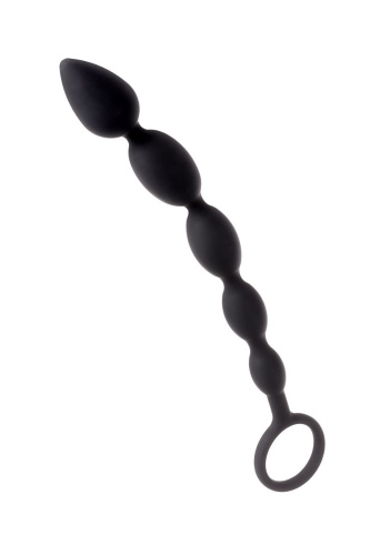 Черная анальная цепочка A-toys - 27,6 см. фото 2