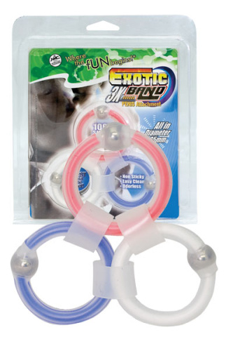 Набор разноцветных эрекционных колец