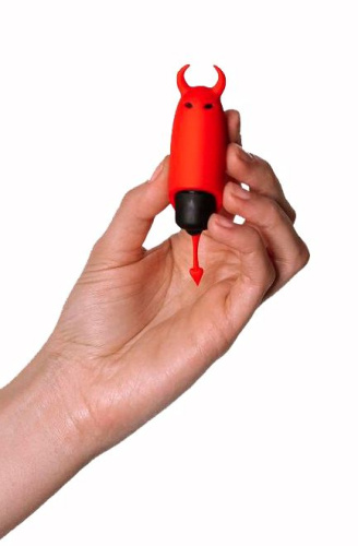 Красный вибростимулятор Devol Mini Vibrator - 8,5 см. фото 5