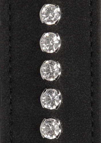 Черные наручники Diamond Studded Wrist Cuffs фото 5