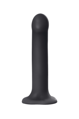 Черный фаллос на присоске Silicone Bendable Dildo L - 19 см. фото 3