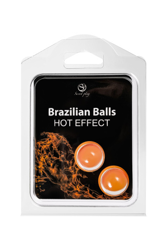 Набор из 2 шариков с массажным маслом Brazilian Balls с разогревающим эффектом фото 2