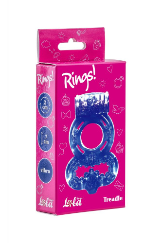 Фиолетовое эрекционное кольцо Rings Treadle с подхватом фото 3