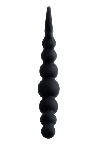 Черная анальная цепочка Carina - 19 см. фото 3