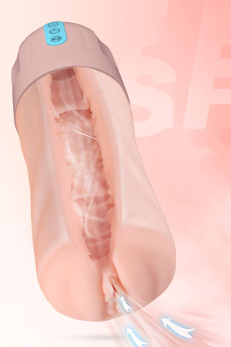 Мастурбатор-вагина Beata-2 с функциями всасывания и вибрации фото 5