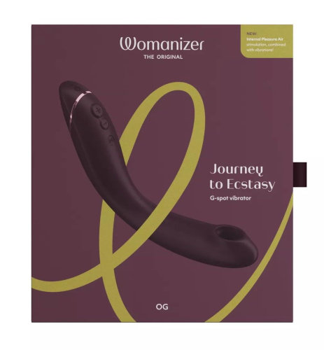 Сливовый стимулятор G-точки Womanizer OG c технологией Pleasure Air и вибрацией - 17,7 см. фото 4