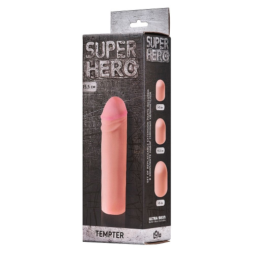 Фаллоудлинитель SUPER HERO Tempter - 16 см. фото 2