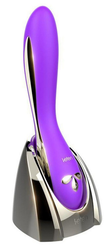 Фиолетовый вибромассажер Alisa с подогревом - 22 см. фото 3 Фиолетовый вибромассажер Alisa с подогревом - 22 см. фото 3