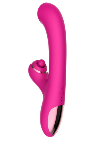 Розовый вибратор-кролик с усиленной стимуляцией точки G фото 5