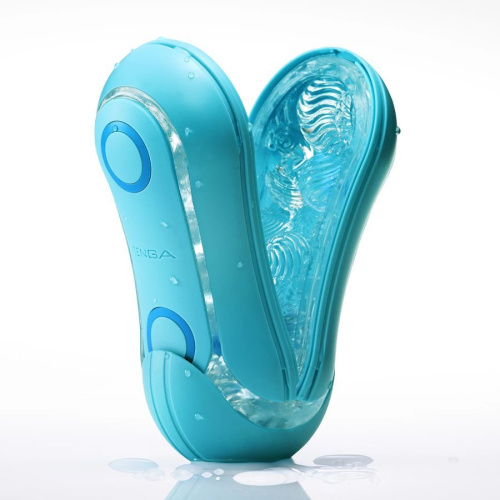 Голубой мастурбатор Tenga Flip ORB Ocean фото 3