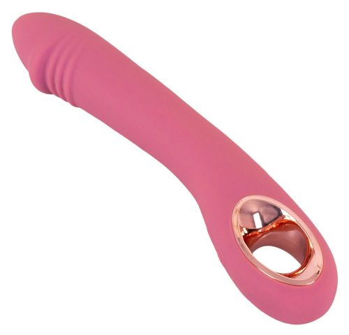Розовый тонкий вибратор для точки G Slim G-Spot Rose - 21,4 см. фото 6