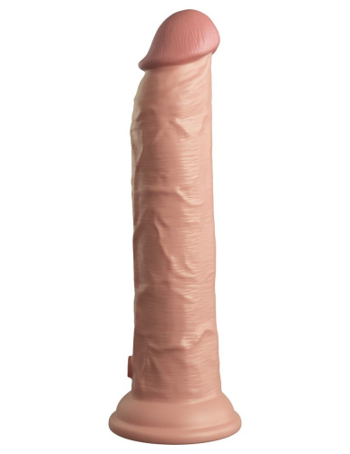 Телесный фаллоимитатор 9  Silicone Dual Density Cock - 25,4 см. фото 2