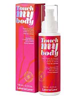 Силиконовый лубрикант 2-в-1 Touch My Body с ароматом вишнёвого цвета - 100 мл.