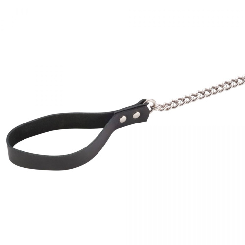 Черный поводок и чокер с кольцом Rada фото 6